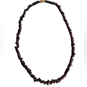 Elegant Vintage Garnet Beaded Necklace